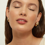 Small Belle Gold Hoops Aleyolé AYO